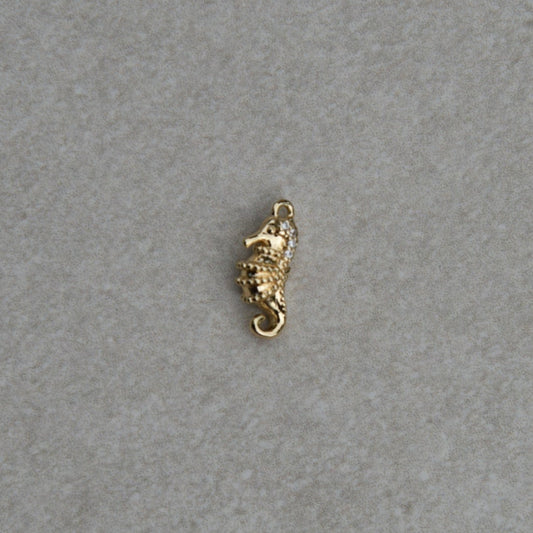 Charm Hippocampe Plaqué Or 14K