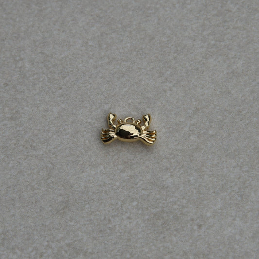 Charm Crabe Plaqué Or 14K