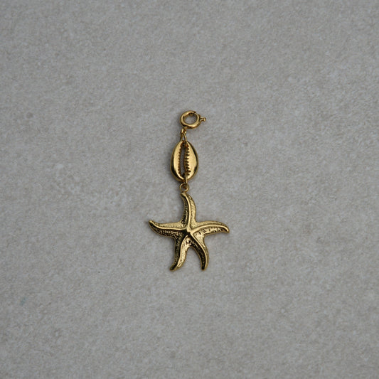 Charm pendentif Cauri & Étoile de mer