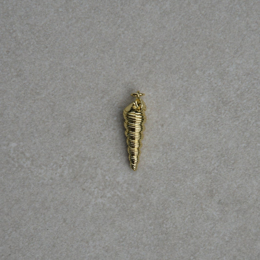 Charm Coquillage Conique Doré