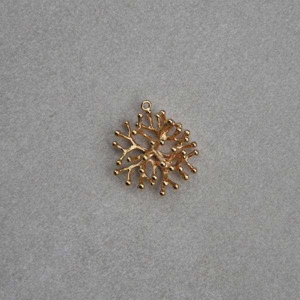 Charm Corail Plaqué Or 14 K